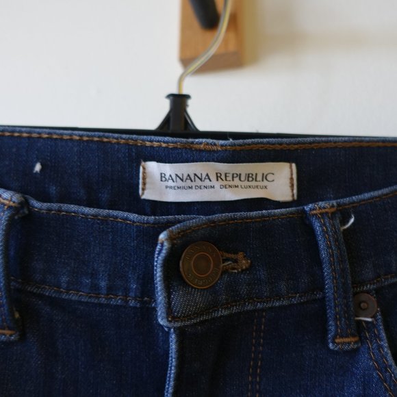 BR premium denim jeans 28 Petite 28P Skinny Ankle stretch  mid-rise Medium wash - Picture 2 of 16